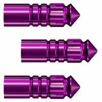 Masquedardos Protector Feathers Aluminum Mission F-protect 3 units Purple X2513