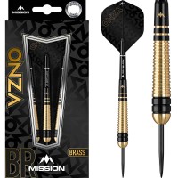 Masquedardos Darts One ounce M2 Mission Black gold brass 22g pointed steel D1576