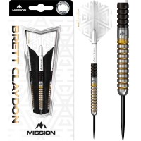 Masquedardos Brett Claydon Darts Mission Black Gold 22g 90% D0861