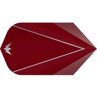 Masquedardos Feathers Mission Darts Feathers Shades Slim Red F3051