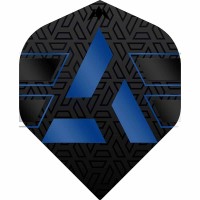 Masquedardos Feathers Mission Darts No 2 Std Hazard Black and Blue F3832