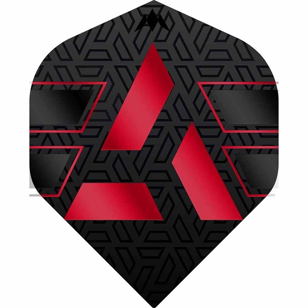 Masquedardos Plumas Mission Darts No2 Std Hazard Negro Rojo F3833