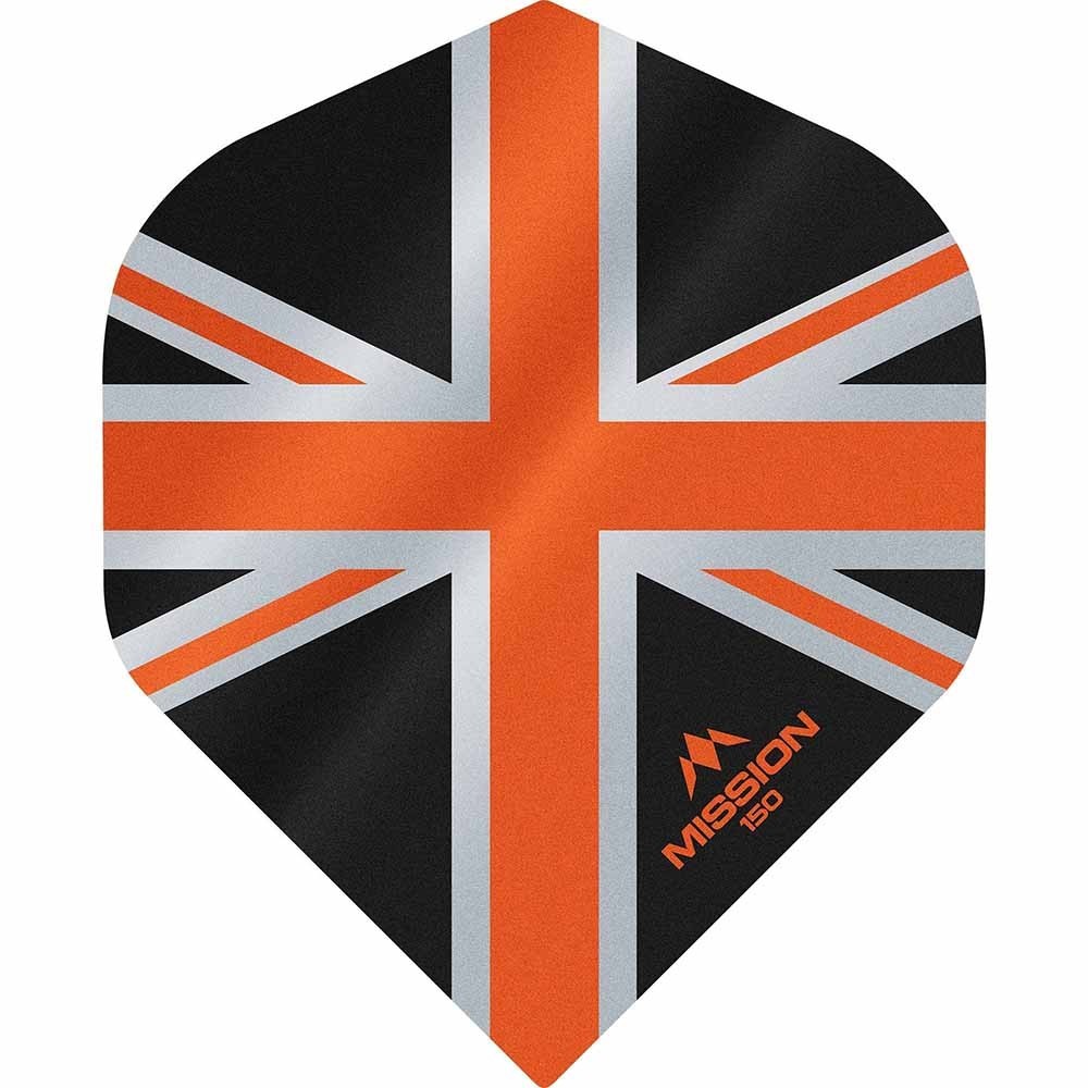 Masquedardos Peniaze Mission Darts No 2 Std Alliance Union Jack Čierna Oranžová 150 F3132