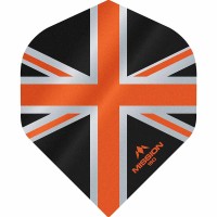 Masquedardos Feathers Mission Darts No 2 Std Alliance Union Jack black orange 150 F3132