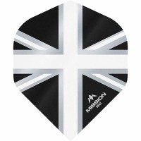 Masquedardos Feathers Mission Darts No 2 Std Alliance Union Jack black white 150 F3136