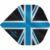 Masquedardos Feathers Mission Darts No 2 Std Alliance Union Jack black and blue 150 F3137