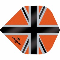 Masquedardos Suojat Mission Darts No2 Std Alliance-x Union Jack Musta Orankki 150 F3138