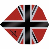 Masquedardos Feathers Mission Darts No 2 Std Alliance-x Union Jack black red 150 F3139