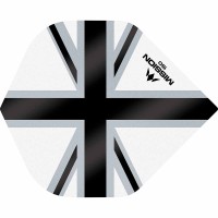 Masquedardos Plumas Mission Darts No2 Std Alliance-x Union Jack Negro Blanco 150 F3141