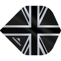 Masquedardos Feathers Mission Darts No 2 Std Alliance Union Jack black F3087