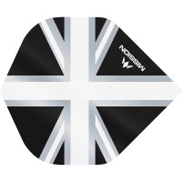 Masquedardos Feathers Mission Darts No 2 Std Alliance Union Jack black white