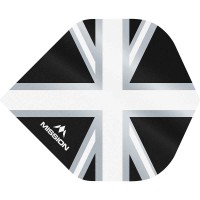 Masquedardos Feathers Mission Darts No 2 Std Alliance Union Jack black white