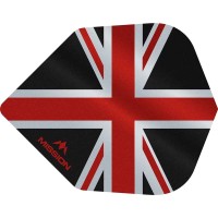 Masquedardos Feathers Mission Darts No 6 Alliance Union Jack black red