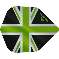 Masquedardos Feathers Mission Darts No 6 Alliance Union Jack black green