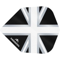 Masquedardos Feathers Mission Darts No 6 Alliance Union Jack black white F3104