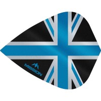 Masquedardos Feathers Mission Darts Kite Alliance Union Jack black and blue F3089