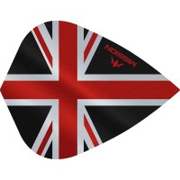 Masquedardos Feathers Mission Darts Kite Alliance Union Jack black red F3090