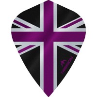 Masquedardos Plumas Mission Darts Kite Alliance Union Jack Negro Morado F3093