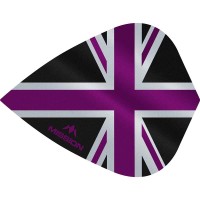 Masquedardos Feathers Mission Darts Kite Alliance Union Jack black purple F3093