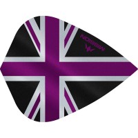 Masquedardos Feathers Mission Darts Kite Alliance Union Jack black purple F3093