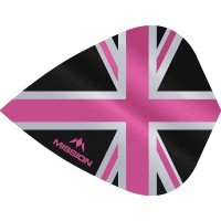 Masquedardos Plumas Mission Darts Kite Alliance Union Jack Negro Rosa