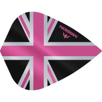 Masquedardos Plumas Mission Darts Kite Alliance Union Jack Negro Rosa