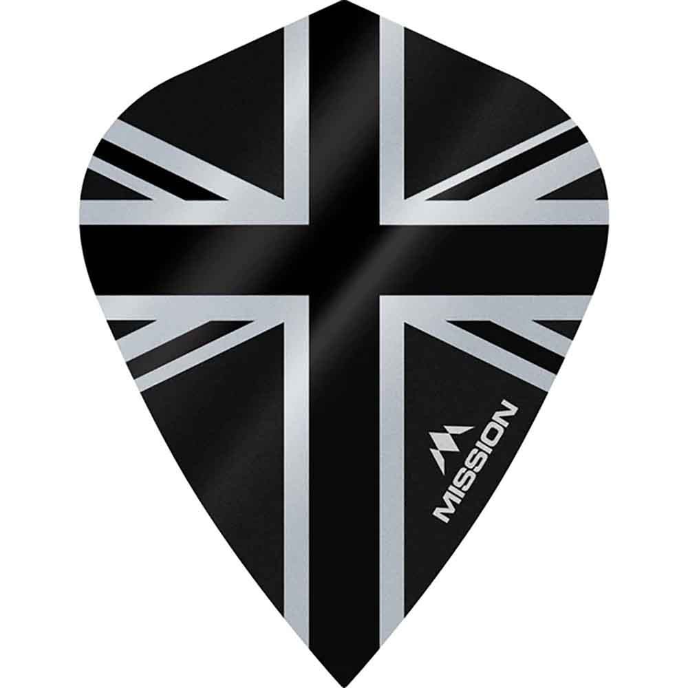 Masquedardos Plumas Mission Darts Kite Alliance Union Jack Negro