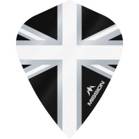 Masquedardos Feathers Mission Darts Kite Alliance Union Jack black white F3096