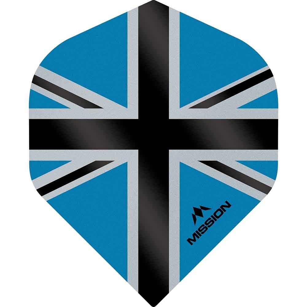 Masquedardos Plumovi Mission Darts No2 Std Alliance-x Union Jack Crni Plavi F3105