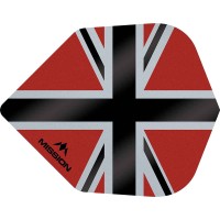 Masquedardos Feathers Mission Darts No 6 Std Alliance-x Union Jack black red F3120