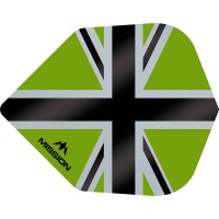 Masquedardos Feathers Mission Darts No 6 Std Alliance-x Union Jack black green