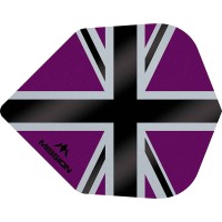 Masquedardos Feathers Mission Darts No 6 Std Alliance-x Union Jack black purple F3123