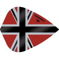 Masquedardos Plumas Mission Darts Kite Alliance-x Union Jack Negro Black F3113