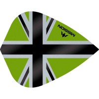 Masquedardos Племена Mission Darts Kite Alliance-x Union Jack Черен Зелен F3114