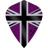 Masquedardos Feathers Mission Darts Kite Alliance-x Union Jack black purple F3116