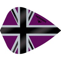 Masquedardos Piume Mission Darts Kite Alliance-x Union Jack nero viola F3116