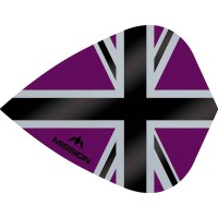 Masquedardos Piume Mission Darts Kite Alliance-x Union Jack nero viola F3116