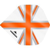 Masquedardos Племена Mission Darts No 2 Std Alliance Union Jack Бял Оранжев F3129