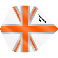 Masquedardos Племена Mission Darts No 2 Std Alliance Union Jack Бял Оранжев F3129