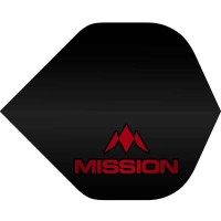 Masquedardos Plumas Mission Darts No2 Std Logo Rojo