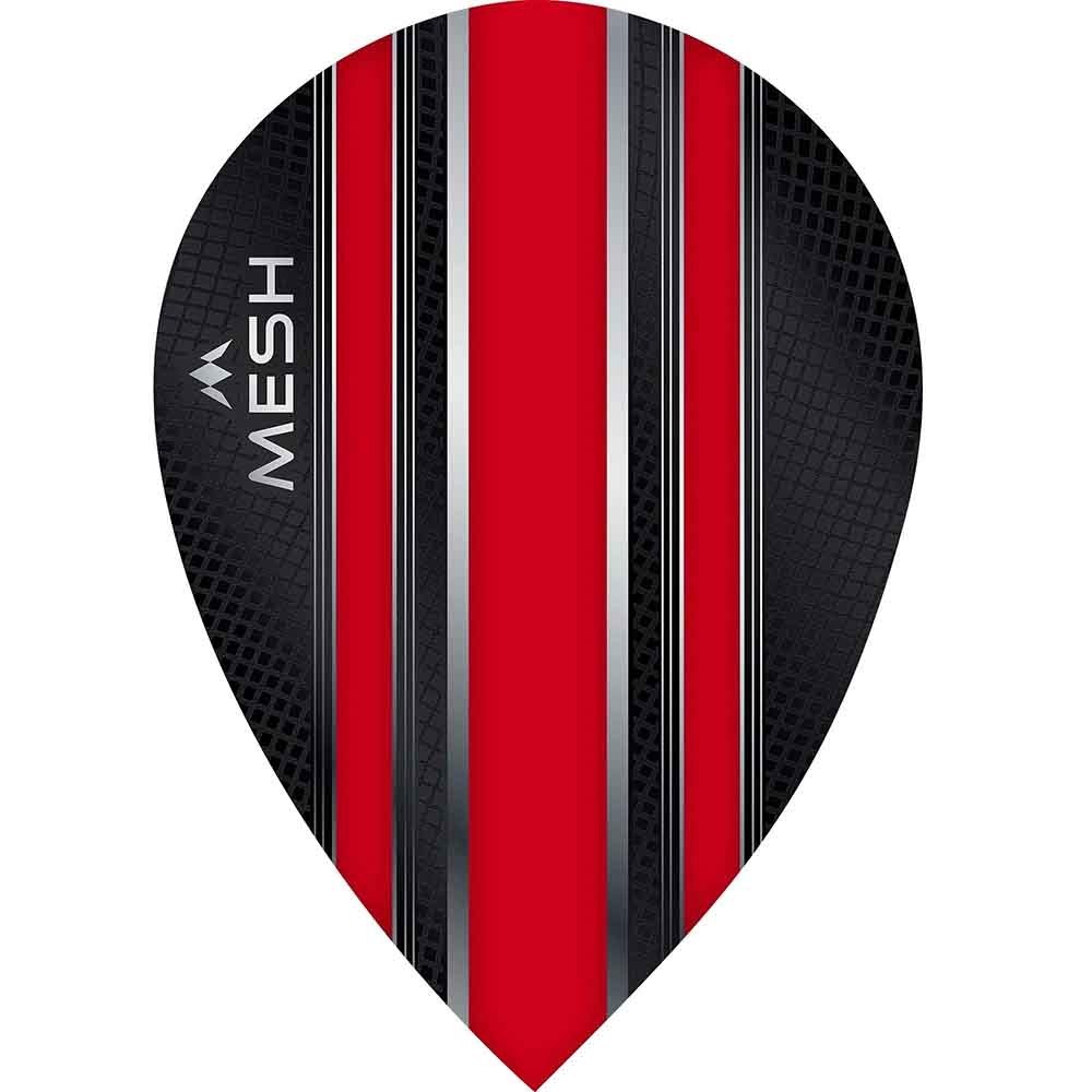 Masquedardos Plumas Mission Darts Ovalada Mesh Rojo F2006