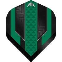 Masquedardos Feathers Mission Darts Feathers No 2 Std Temple black green F3360