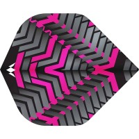 Masquedardos Feathers Mission Darts Feathers No 2 Std Vex black pink F3353