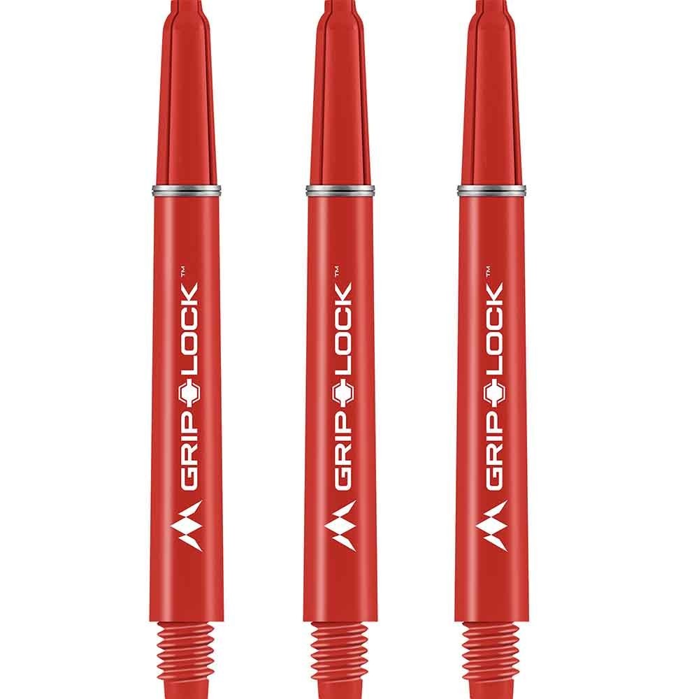 Masquedardos Cañas Mission Darts Griplock Roja Larga 48mm S1070