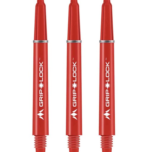 Masquedardos Cañas Mission Darts Griplock Roja Larga 48mm S1070