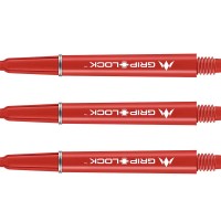 Masquedardos Cañas Mission Darts Griplock Roja Larga 48mm S1070