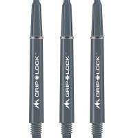 Masquedardos Cañas Mission Darts Griplock Gris Corta 34mm S1090