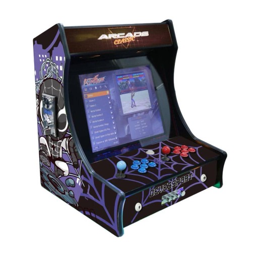 Masquedardos Arcade Bartop Spider 19 tuuman näyttö 2 pelaajaa +6000 peliä 3721