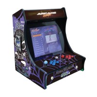 Masquedardos Arcade Bartop Spider 19 hüvelykes képernyő 2 játékos +6000 játék 3721