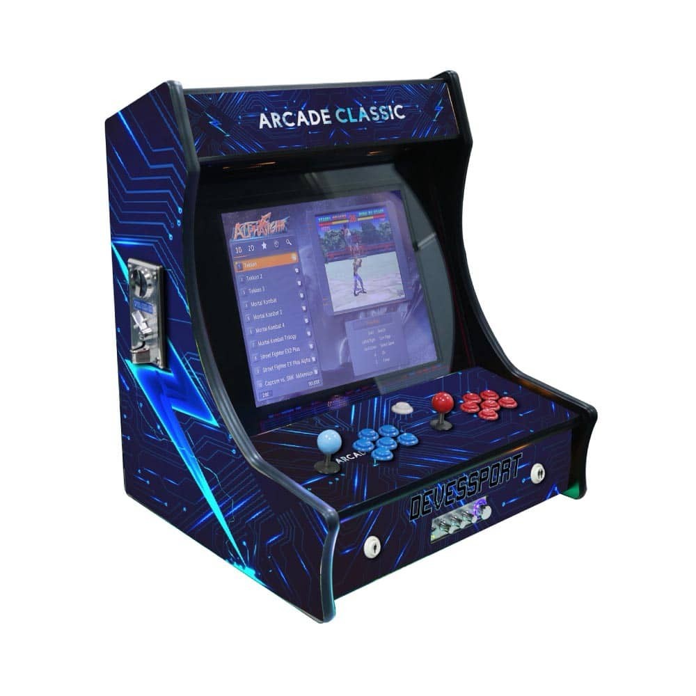 Masquedardos Arcade Bartop Thunder 19 tuuman näyttö 2 pelaajaa +6000 peliä 3720